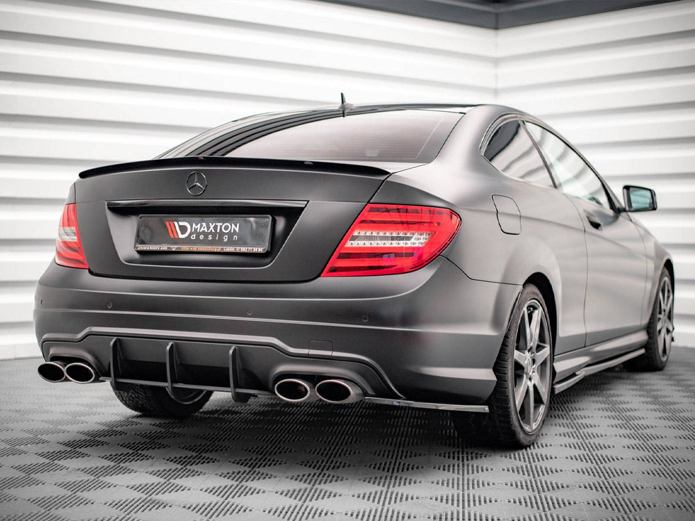 Maxton Design Street Pro Rear Diffuser Mercedes C Coupe AMG-Line C204 - MEC204FAMGLINECCNC-RS1