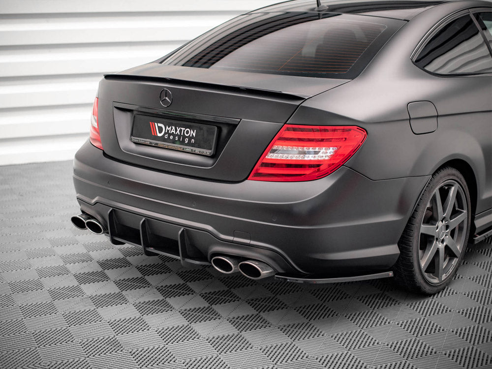 Maxton Design Street Pro Rear Diffuser Mercedes C Coupe AMG-Line C204 - MEC204FAMGLINECCNC-RS1