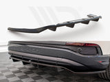 Maxton Design Central Rear Splitter (Vertical Bars) Audi Q4 e-Tron Sportback Mk1 - AU-Q4-ETRON-1-SB-RD1+RD2