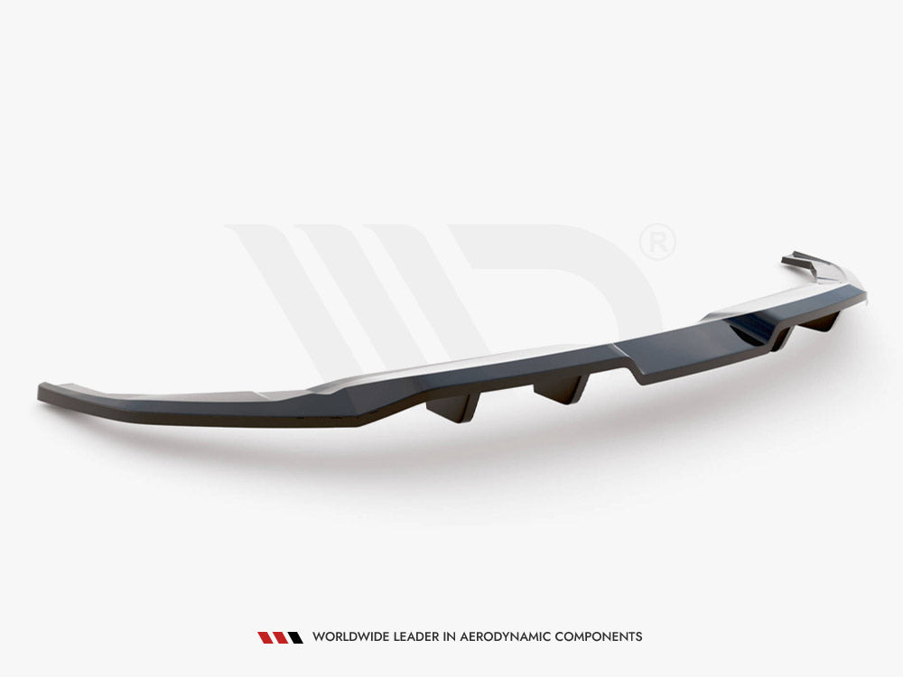 Maxton Design Central Rear Splitter (Vertical Bars) Kia EV6 GT-Line Mk1 - KI-EV6-1-GTLINE-RD1+RD2