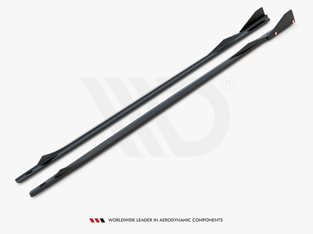 Maxton Design Side Skirts Diffusers V.2 + Flaps BMW 2 Coupe M-Pack/M240i G42 - BM-2-42-MPACK-SD2+SF1