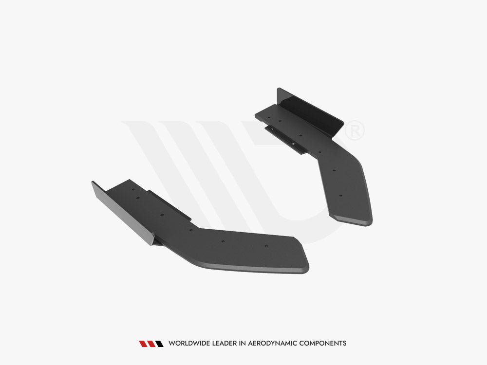 Maxton Design Street Pro Rear Side Splitters + Flaps BMW 2 Coupe M240i G42 - BM242MCNC-RSD1+RSF1