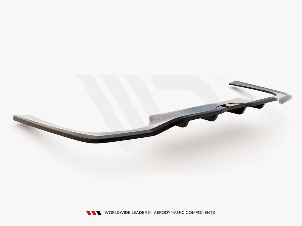 Maxton Design Central Rear Splitter (Vertical Bars) Mercedes C AMG-Line W206 - ME-C-206-AMGLINE-K-RD1+RD2