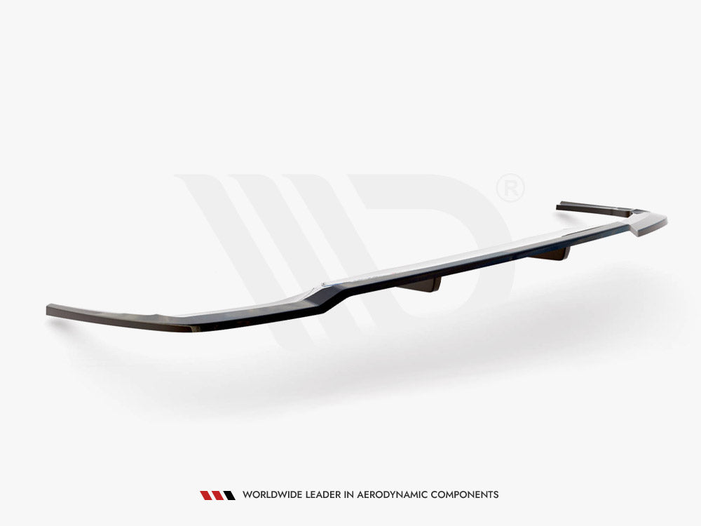 Maxton Design Central Rear Splitter (Vertical Bars) Audi A4 S-Line B9 Facelift - AU-A4-B9F-SLINE-RD1+RD2