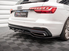 Load image into Gallery viewer, Maxton Design Central Rear Splitter (Vertical Bars) Audi A4 S-Line B9 Facelift - AU-A4-B9F-SLINE-RD1+RD2