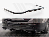 Maxton Design Central Rear Splitter (Vertical Bars) Mercedes S AMG-Line W223 - ME-S-223-AMGLINE-RD1+RD2