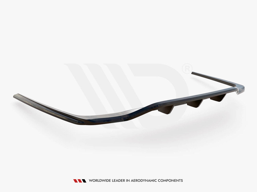 Maxton Design Central Rear Splitter (Vertical Bars) Mercedes S AMG-Line W223 - ME-S-223-AMGLINE-RD1+RD2