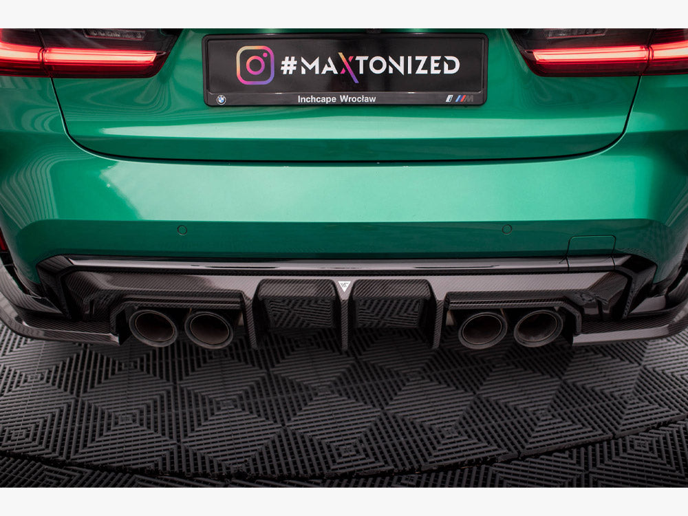 Maxton Design Carbon Fiber Rear Diffuser BMW M4 G82/M3 G80 - CF-BM-4-G82-M-RS1-245-P