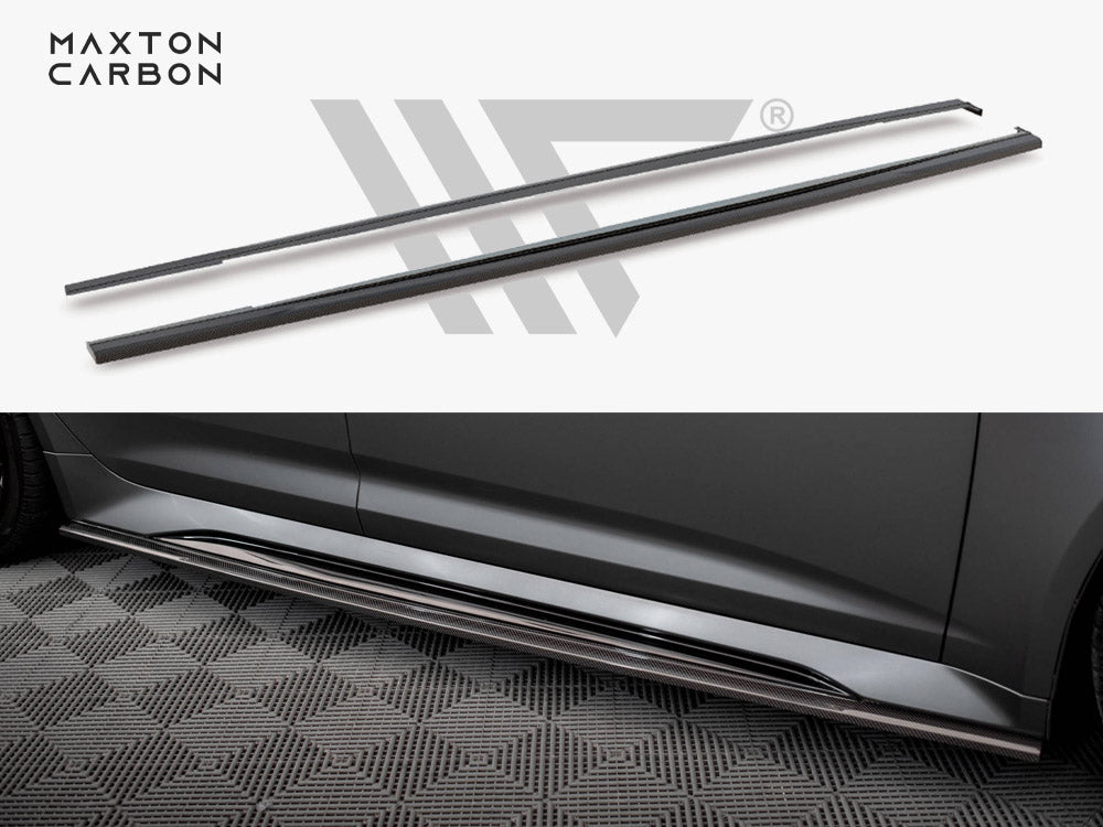 Maxton Design Carbon Fiber Side Skirts Audi RS6 C8/RS7 C8 - CF-AU-RS6-C8-SD1-245-P