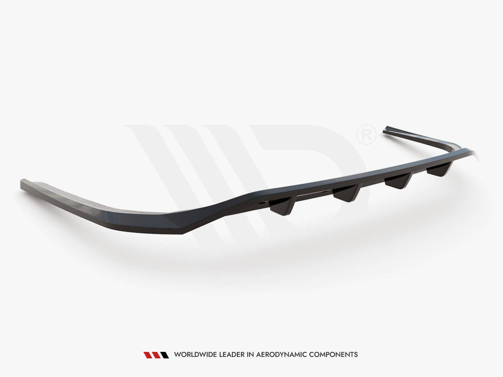 Maxton Design Central Rear Splitter (Vertical Bars) Lexus ES F Sport Mk7 - LE-ES-7-FSPORT-RD1+RD2