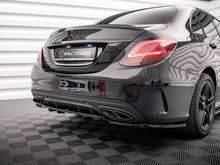 Load image into Gallery viewer, Maxton Design Central Rear Splitter (Vertical Bars) Mercedes C AMG Line W205 Facelift - ME-C-205F-AMGLINE-RD1+RD2