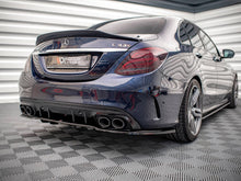 Load image into Gallery viewer, Maxton Design Central Rear Splitter (Vertical Bars) Mercedes AMG C 43 Sedan W205 Facelift - ME-C-205-AMG-RD1+RD2