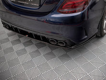 Load image into Gallery viewer, Maxton Design Central Rear Splitter (Vertical Bars) Mercedes AMG C 43 Sedan W205 Facelift - ME-C-205-AMG-RD1+RD2