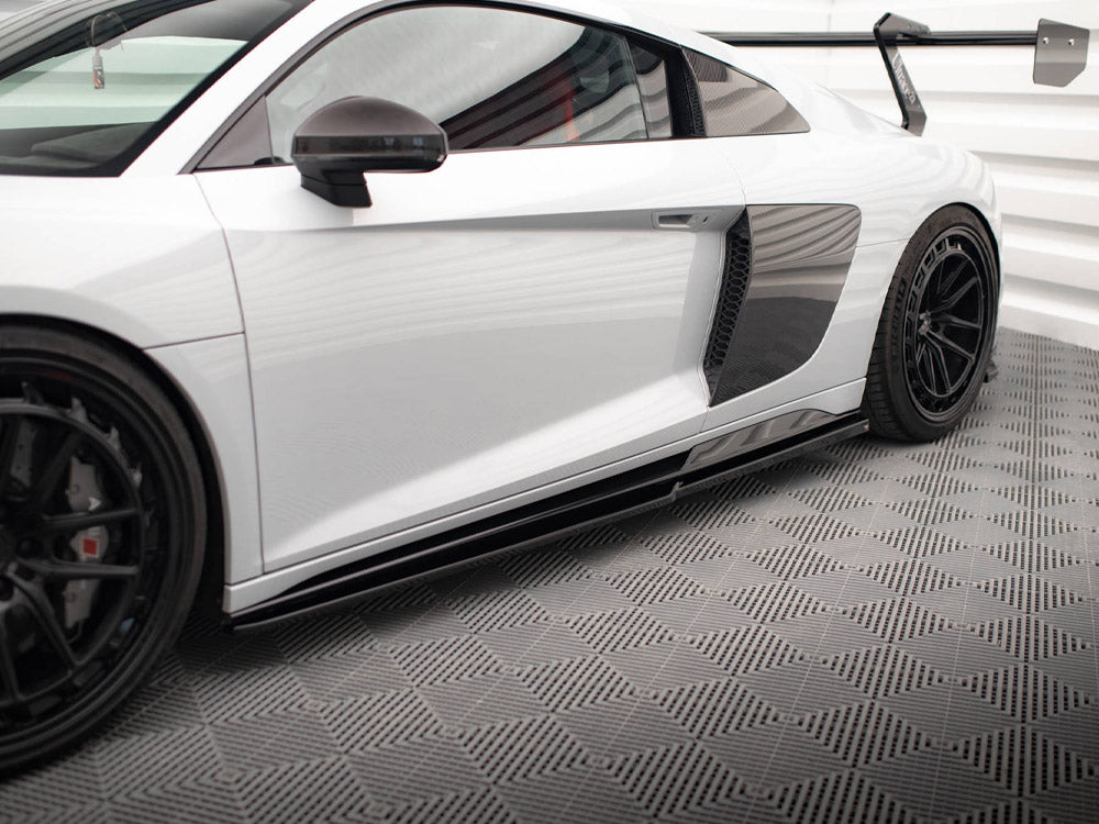 Maxton Design Side Skirts Diffusers V.2 Audi R8 Mk2 Facelift - AU-R8-2F-SD3