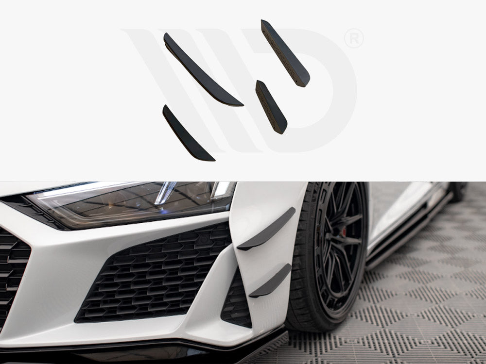 Maxton Design Front Bumper Wings (Canards) Audi R8 Mk2 Facelift - AU-R8-2F-CAN1