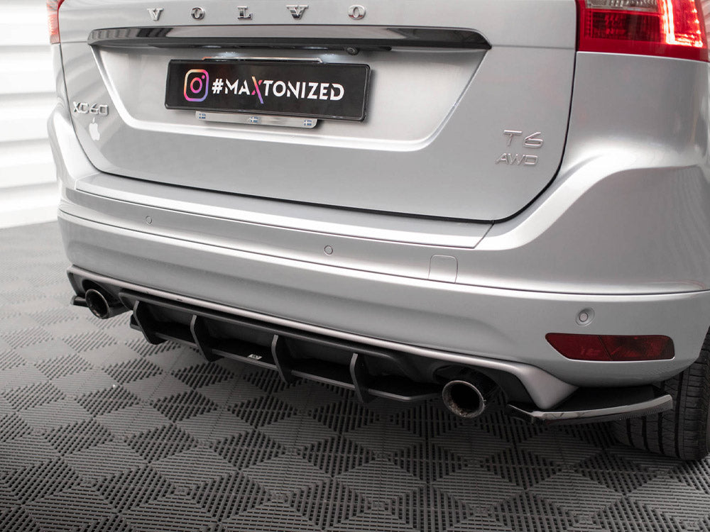 Maxton Design Street PRO Rear Diffuser Volvo XC60 R-Design Mk1 Facelift - VOXC601FRDESIGNCNC-RS1