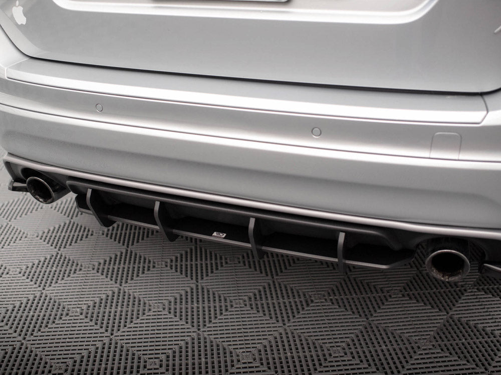 Maxton Design Street PRO Rear Diffuser Volvo XC60 R-Design Mk1 Facelift - VOXC601FRDESIGNCNC-RS1