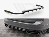 Maxton Design Central Rear Splitter (Vertical Bars) Volvo V90 R-Design Mk2 - VO-V90-2-RDESIGN-RD1+RD2