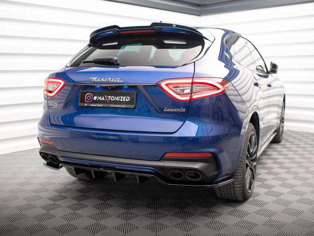 Maxton Design Central Rear Splitter (Vertical Bars) Maserati Levante GTS Mk1 - MS-LE-1-GTS-RD1+RD2