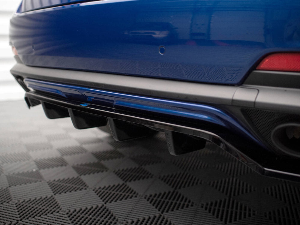 Maxton Design Central Rear Splitter (Vertical Bars) Maserati Levante GTS Mk1 - MS-LE-1-GTS-RD1+RD2