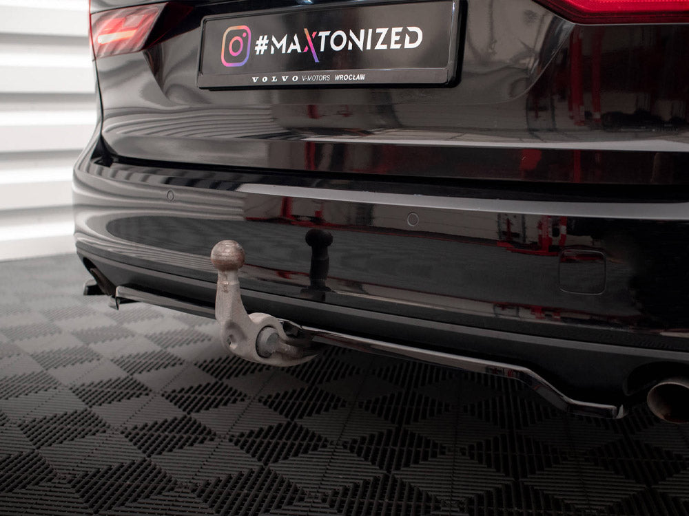 Maxton Design Central Rear Splitter V.2 (Vertical Bars) Volvo V90 Mk2 - VO-V90-2-RD2+RD1