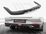 Maxton Design Central Rear Splitter (Vertical Bars) Hyundai Elantra Mk7 - HY-EL-7-RD1+RD2