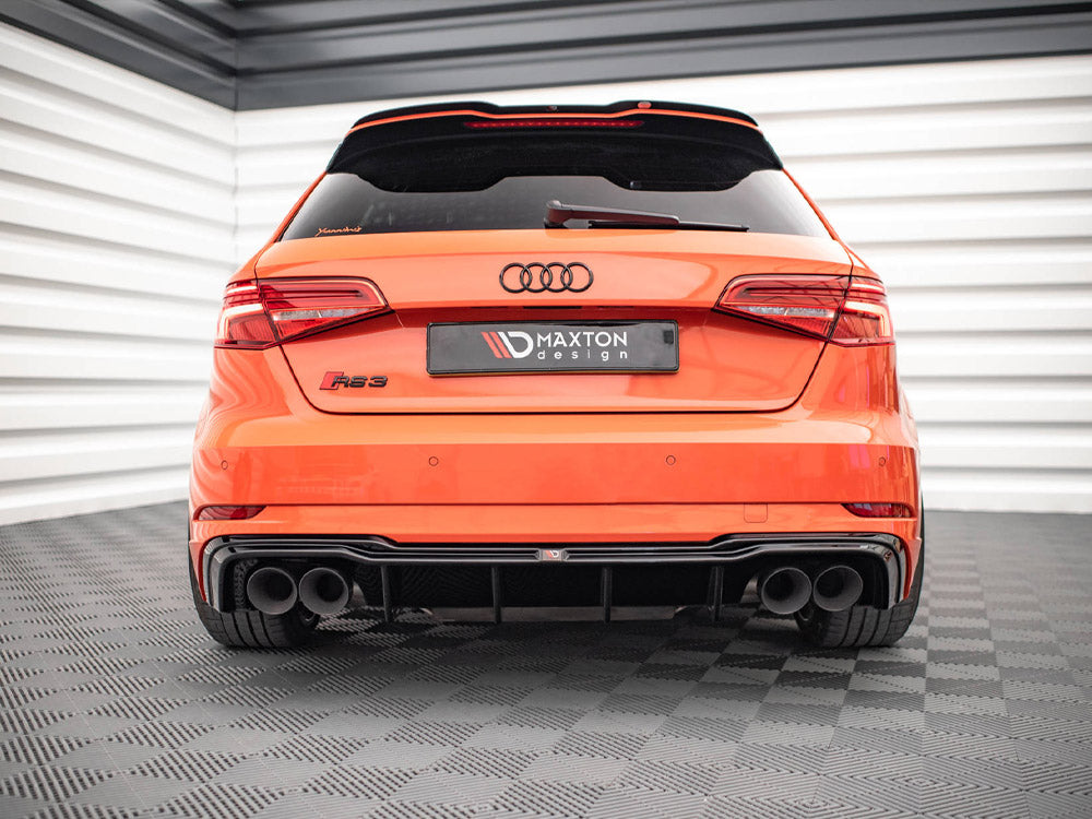 Maxton Design Rear Valance + Milltek Sport Non-Resonated Exhaust Audi RS3 Sportback 8V Facelift - AU-RS3-8VF-RS2OO__OO