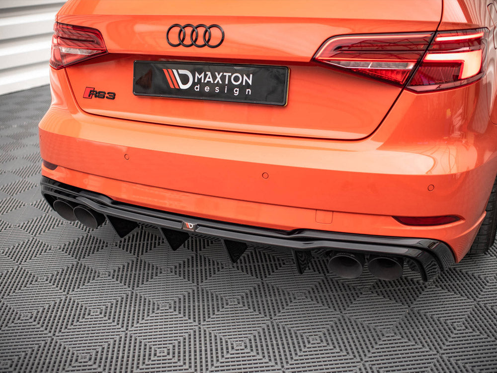 Maxton Design Rear Valance + Milltek Sport Non-Resonated Exhaust Audi RS3 Sportback 8V Facelift - AU-RS3-8VF-RS2OO__OO