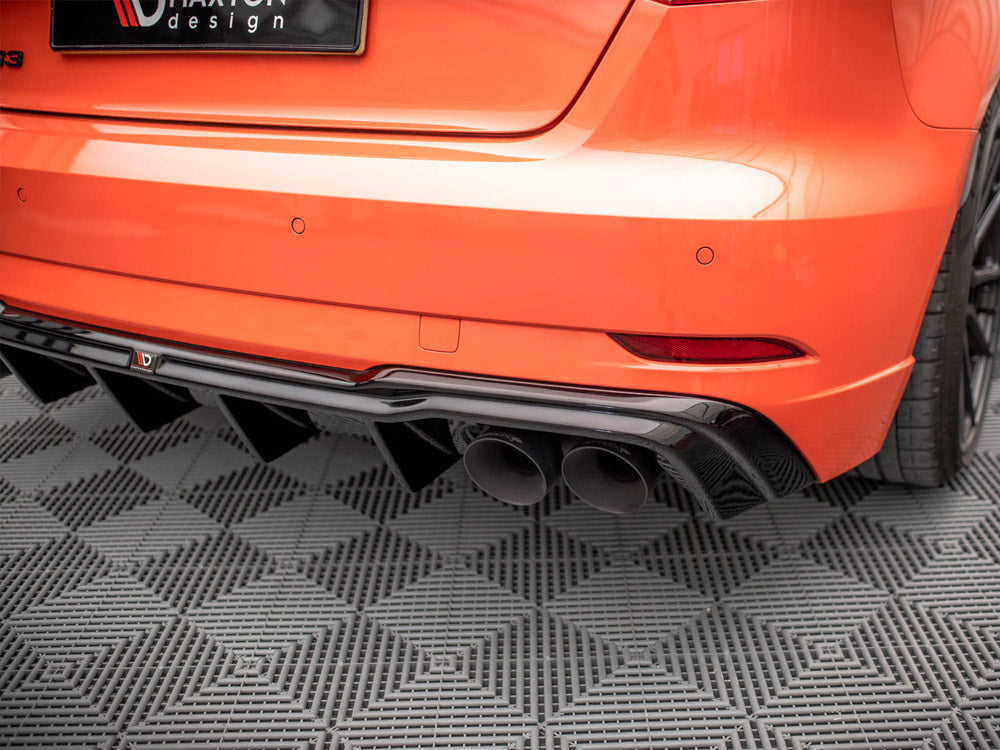 Maxton Design Rear Valance + Milltek Sport Non-Resonated Exhaust Audi RS3 Sportback 8V Facelift - AU-RS3-8VF-RS2OO__OO