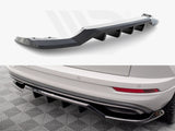 Maxton Design Central Rear Splitter (Vertical Bars) Skoda Karoq Sportline Mk1 Facelift - SK-KA-1F-SL-RD1+RD2