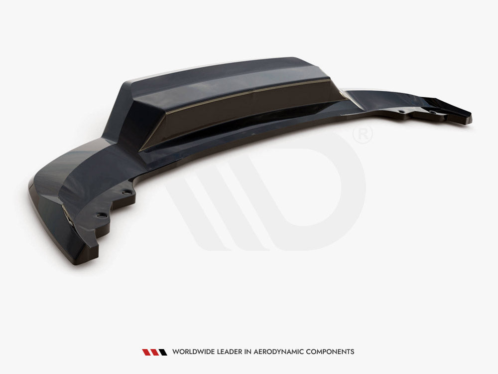 Maxton Design Central Rear Splitter (Vertical Bars) Skoda Karoq Sportline Mk1 Facelift - SK-KA-1F-SL-RD1+RD2