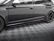 Load image into Gallery viewer, Maxton Design Street PRO Side Skirts Diffusers + Flaps Audi RS6 Avant C6 - AURS6C6CNC-SD1+SF1