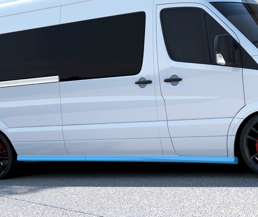 Maxton Design Side Skirts Mercedes Sprinter Mk2 Fl (2013-16) - ME-SP-2-S1A