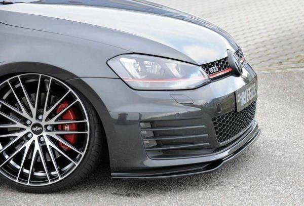 Rieger VW Golf MK7 GTi & GTD Front Splitter - Gloss Black (2012-16) - 00088099