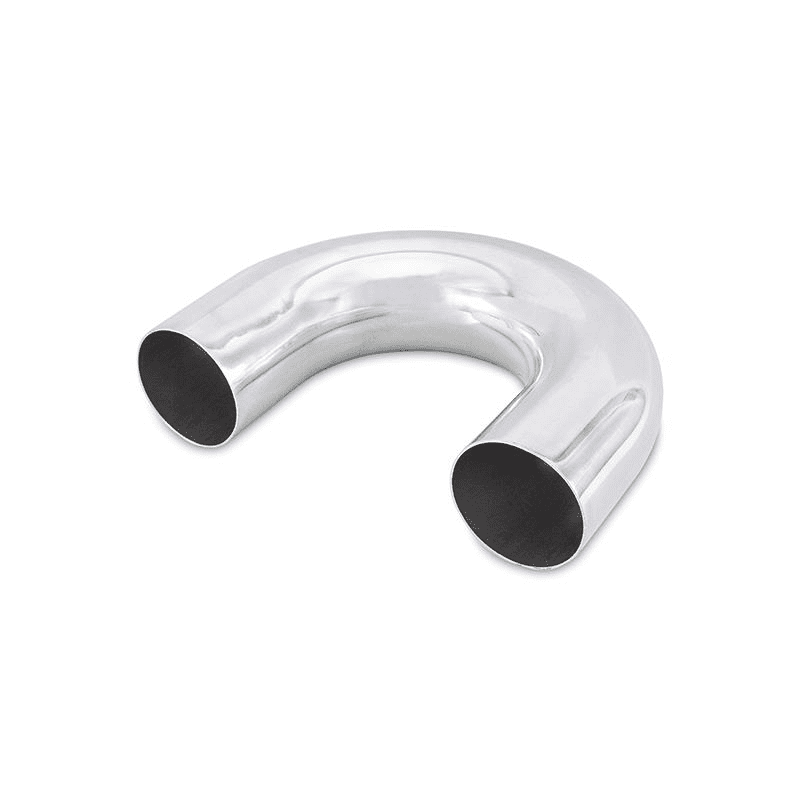 3" Polished Aluminum 180 Degree Bend