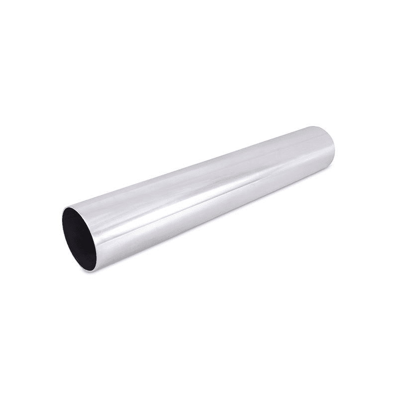 3" Polished Aluminum Straight Pipe