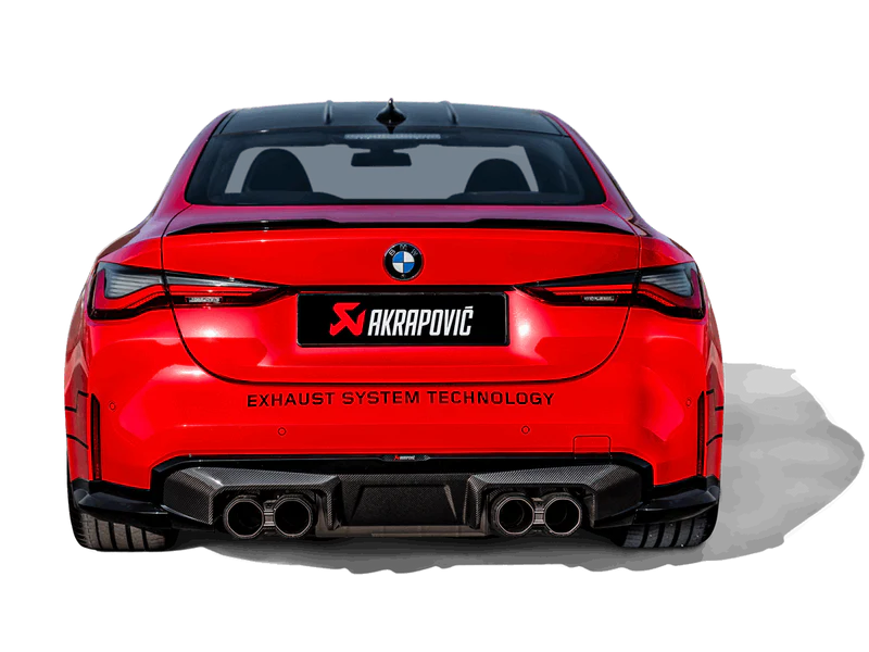 BMW G8X M3/M4 Akrapovic Gloss Black Rear Carbon Diffuser