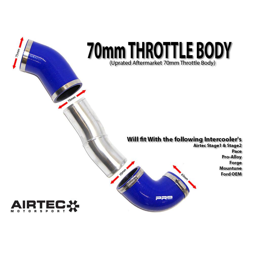 AIRTEC MOTORSPORT 70MM COLD SIDE BOOST PIPE FOR MK2 FOCUS RS