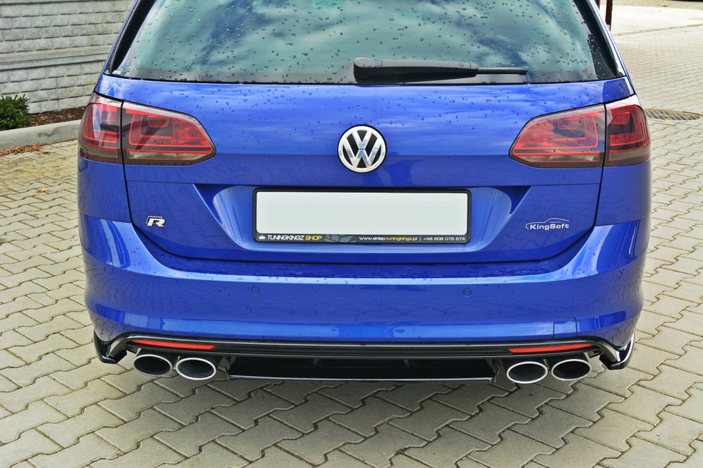 Maxton Design Central Rear Splitter VW Golf Mk7 R Estate (Without A Vertical Bar) (2013-2016) - VW-GO-7-R-VA-RD1