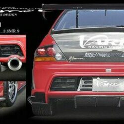 VARIS Super Taikyu Rear Bumper for 2003-07 Mitsubishi Evo VIII/IX [CT9A] VAMI-069