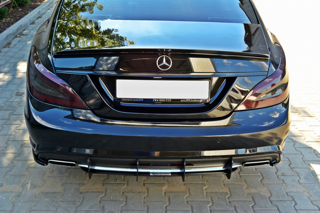 Maxton Design Rear Diffuser Mercedes CLS C218 AMG-Line (2011-2014) - ME-CLS-218-CNC-RS1A
