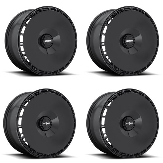 Rotiform AeroDisc BLACK (Set of 4) For LASR & RSE 18X8.5