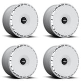 Rotiform AeroDisc WHITE (Set of 4) For LASR & RSE 18X8.5