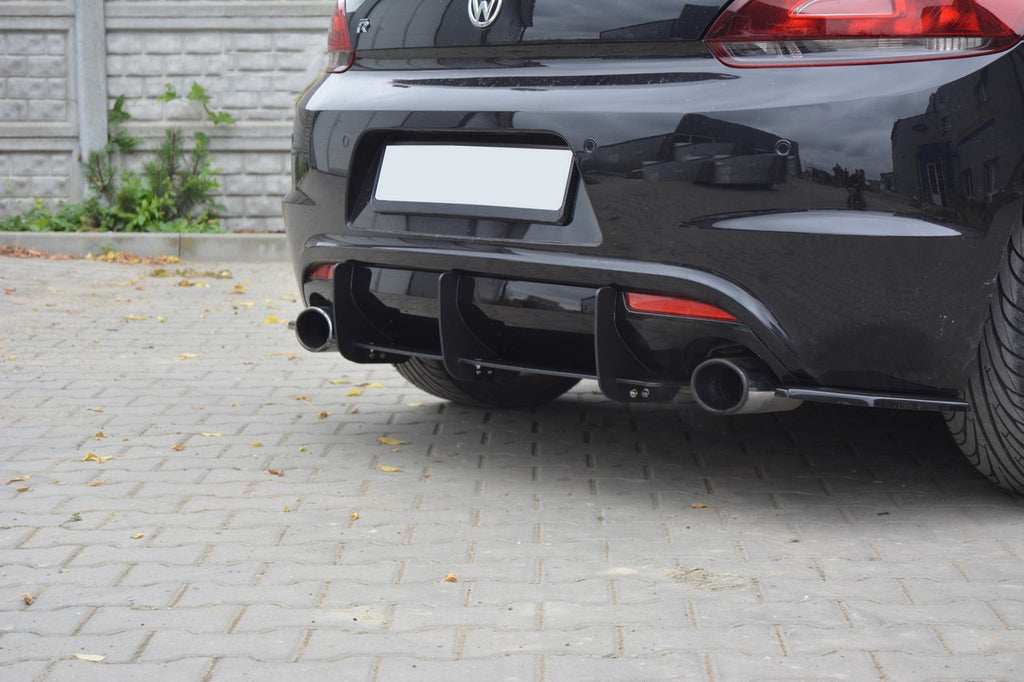 Maxton Design VW Scirocco R Rear Diffuser & Rear Side Splitters - VW-SC-3-R-CNC-RS1A