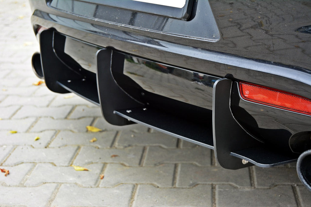 Maxton Design VW Scirocco R Rear Diffuser & Rear Side Splitters - VW-SC-3-R-CNC-RS1A