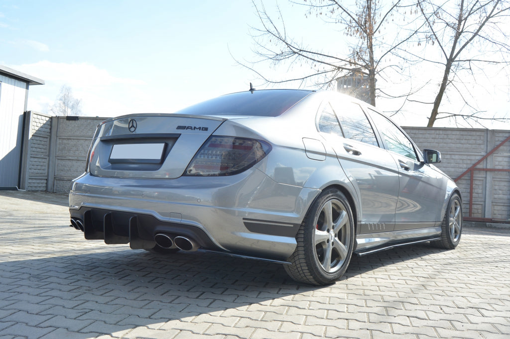 Maxton Design Rear Diffuser V.1 Mercedes C W204 AMG-Line (Facelift) - ME-C-204-AMGLINE-CNC-RS2A