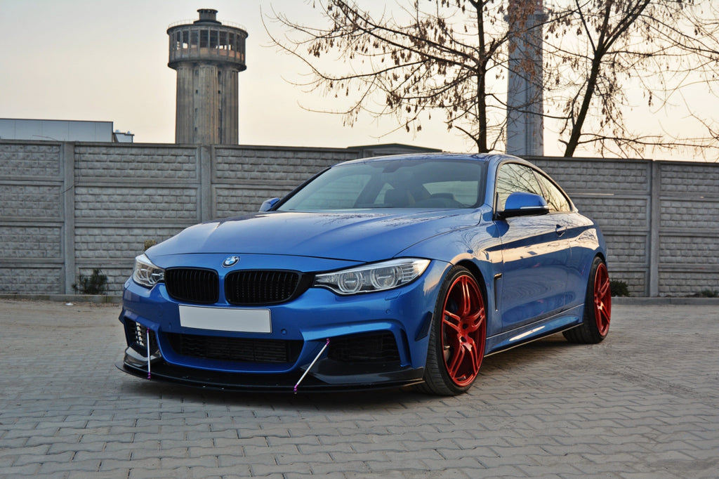 Maxton Design Racing Side Skirts Splitters BMW 4 F32 M-Sport (2013-2016) - BM-4-F32-MPACK-CNC-SD1A