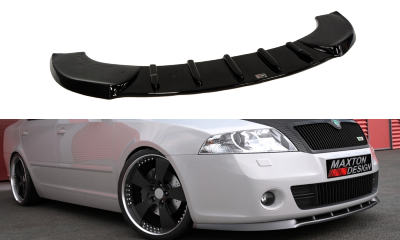 Maxton Design Front Splitter Skoda Octavia Mk2 VRS Pre-Facelift (2005-2007) – SK-OC-2-RS-FD1