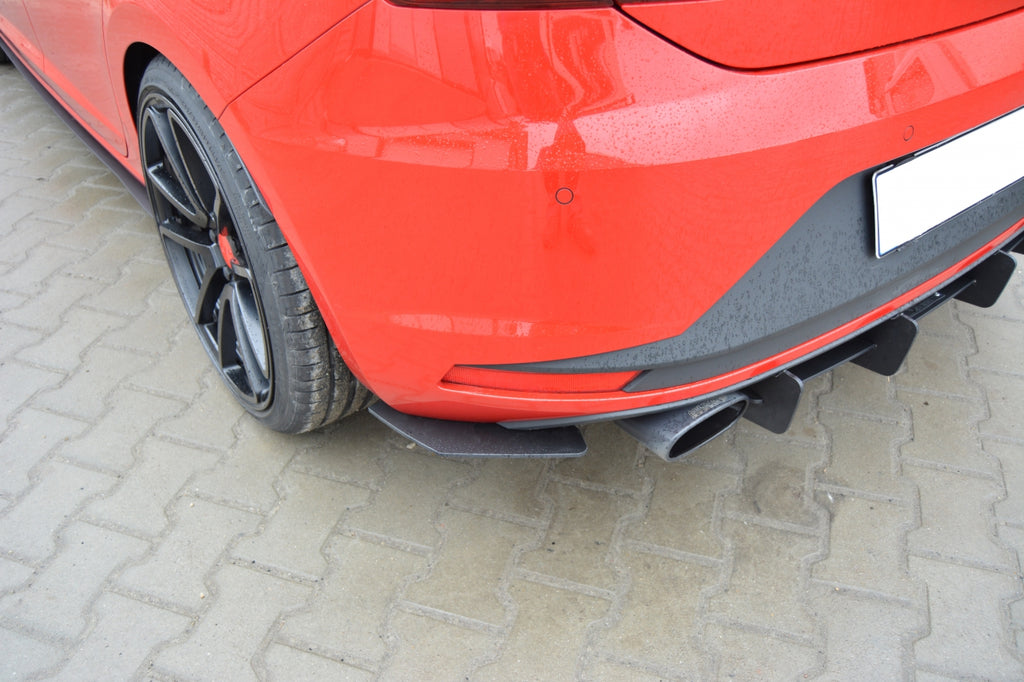 Maxton Design Seat Leon Mk3 Cupra Rear Diffuser & Rear Side Splitters - SE-LE-3-CU-CNC-RS1A