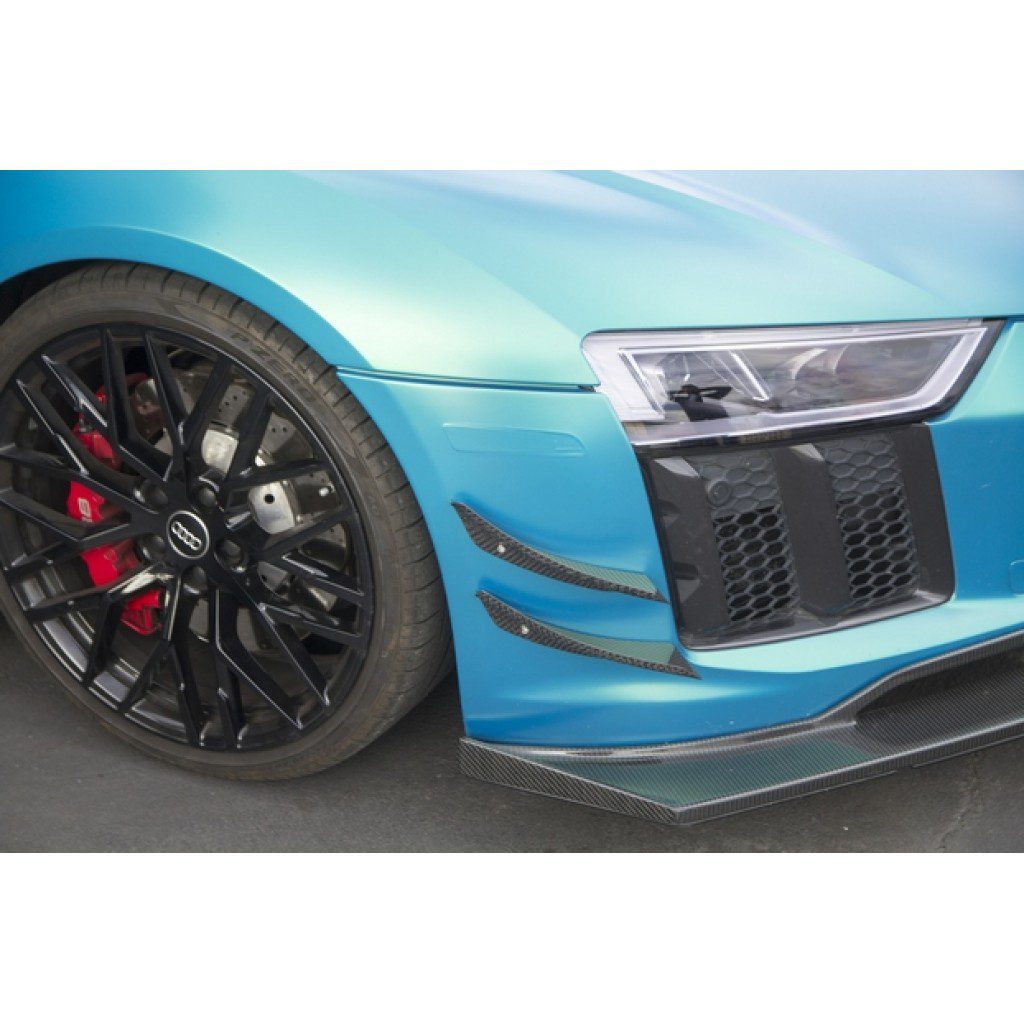 APR Performance Carbon Fiber Front Bumper Canards for 4S Audi R8